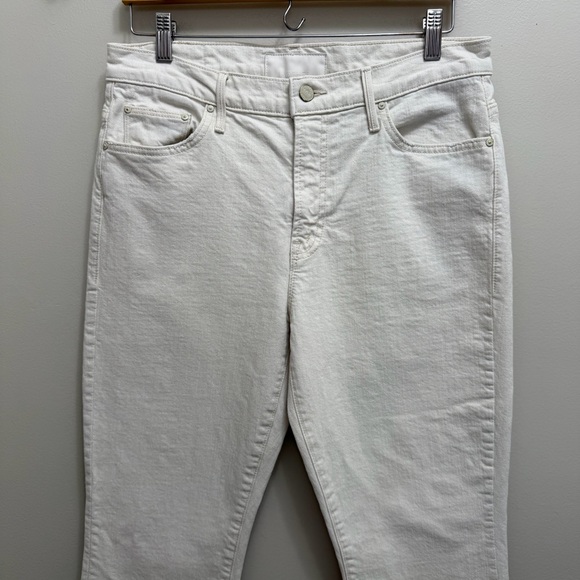 Mother Superior The Insider Crop Step Fray Jeans in Act Natural - Picture 3 of 10